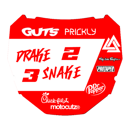 CUSTOM ODI NUMBER PLATE DECAL