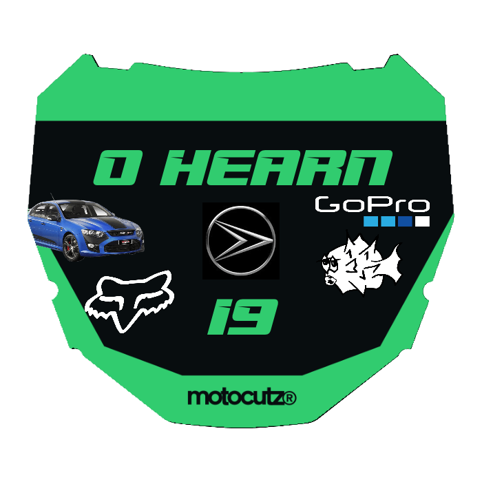 CUSTOM ODI NUMBER PLATE DECAL