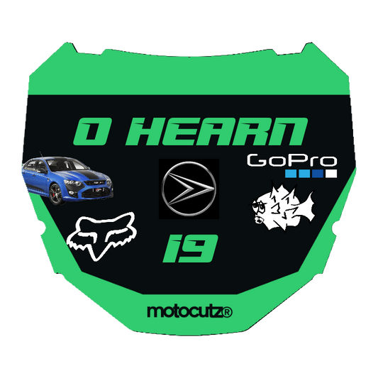CUSTOM ODI NUMBER PLATE DECAL