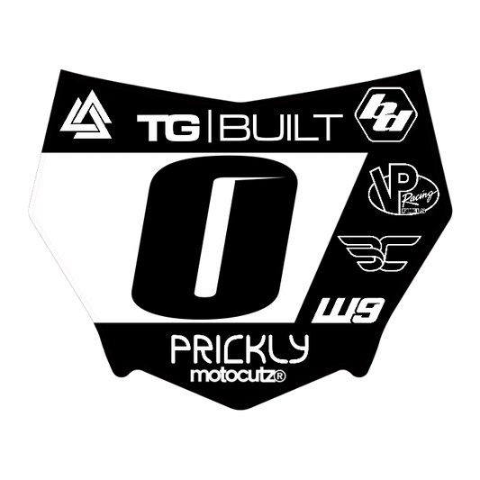 CUSTOM MOTOCUTZ FRONT PLATE DECAL