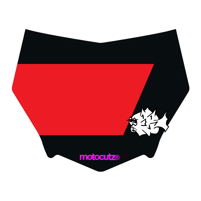 CUSTOM MOTOCUTZ FRONT PLATE DECAL