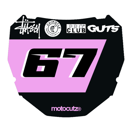 CUSTOM ODI NUMBER PLATE DECAL