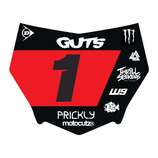 CUSTOM MOTOCUTZ FRONT PLATE DECAL