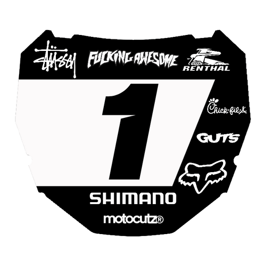 CUSTOM ODI NUMBER PLATE DECAL