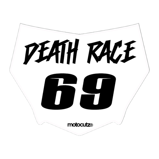 CUSTOM MOTOCUTZ FRONT PLATE DECAL