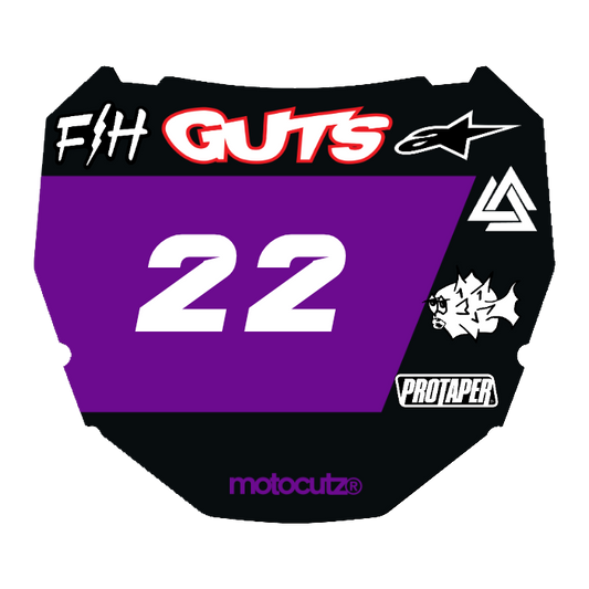 CUSTOM ODI NUMBER PLATE DECAL