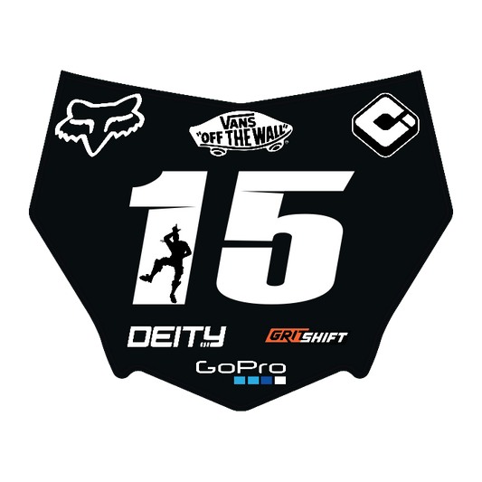 CUSTOM MOTOCUTZ FRONT PLATE DECAL