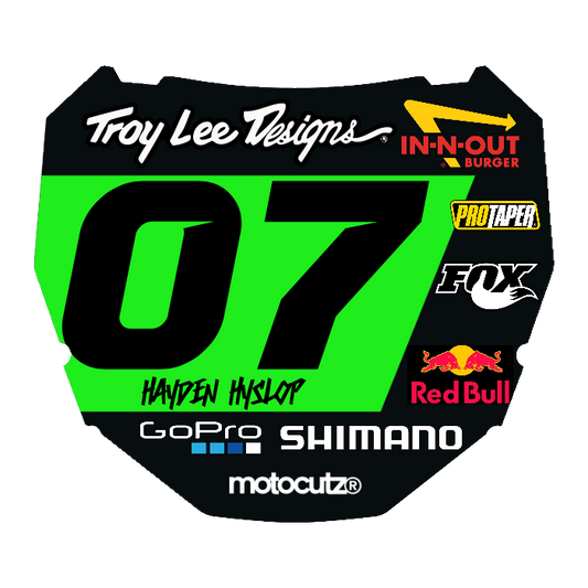 CUSTOM ODI NUMBER PLATE DECAL