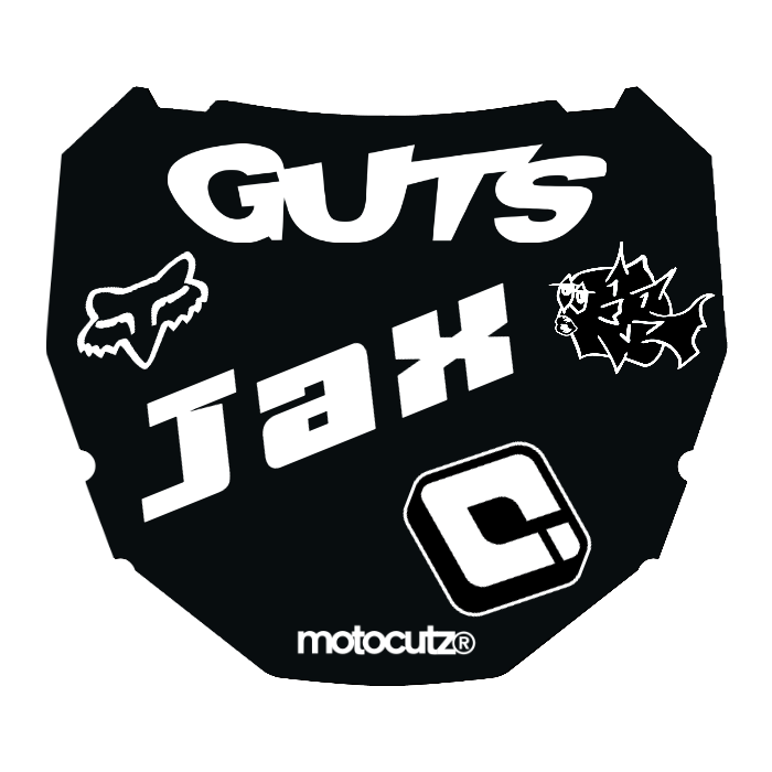 CUSTOM ODI NUMBER PLATE DECAL