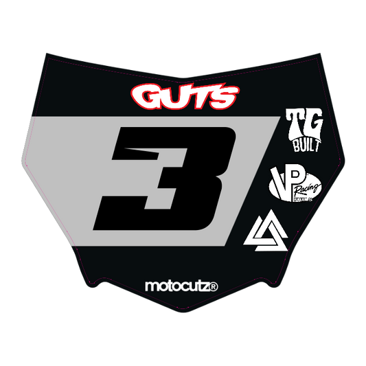 CUSTOM MOTOCUTZ FRONT PLATE DECAL