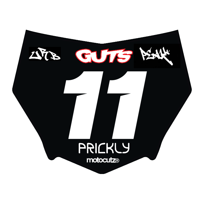 CUSTOM MOTOCUTZ FRONT PLATE DECAL