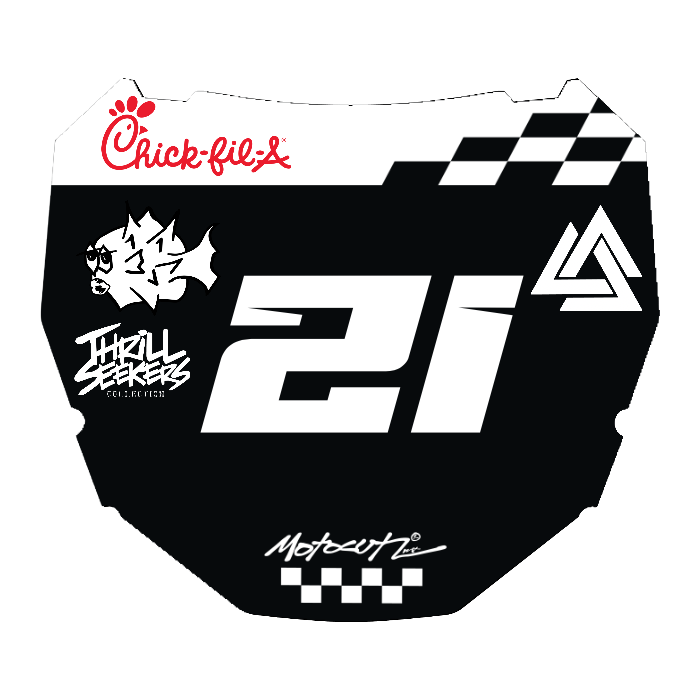 CUSTOM ODI NUMBER PLATE DECAL