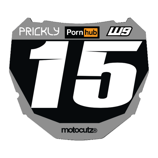 CUSTOM ODI NUMBER PLATE DECAL
