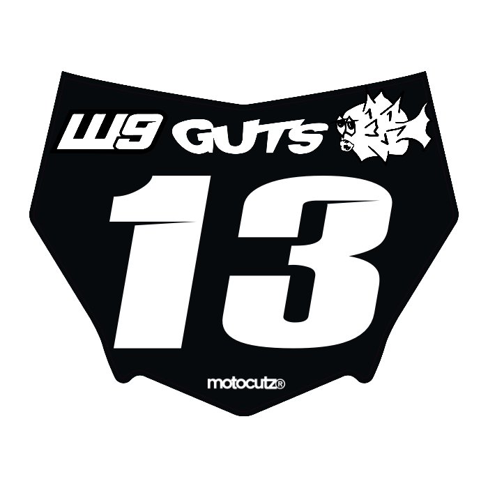 CUSTOM MOTOCUTZ FRONT PLATE DECAL