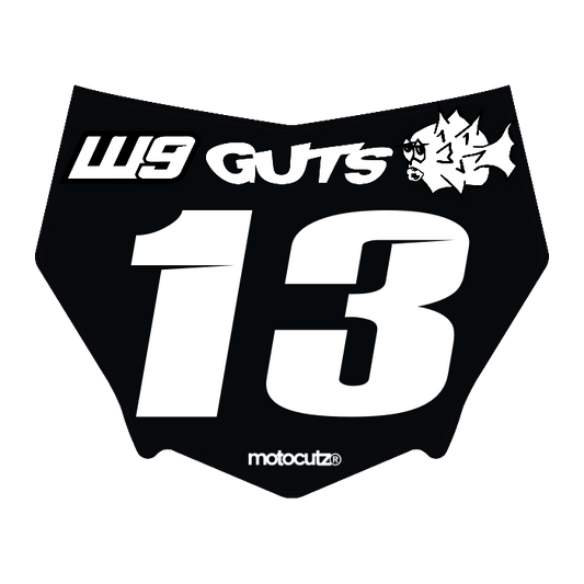 CUSTOM MOTOCUTZ FRONT PLATE DECAL