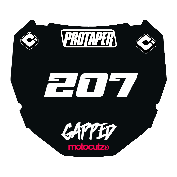 CUSTOM ODI NUMBER PLATE DECAL