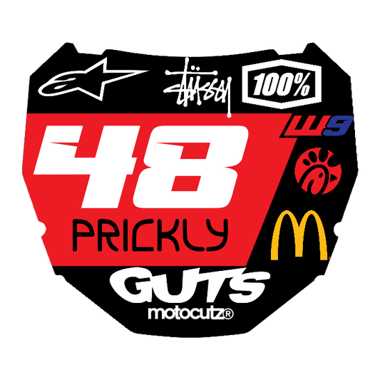 CUSTOM ODI NUMBER PLATE DECAL