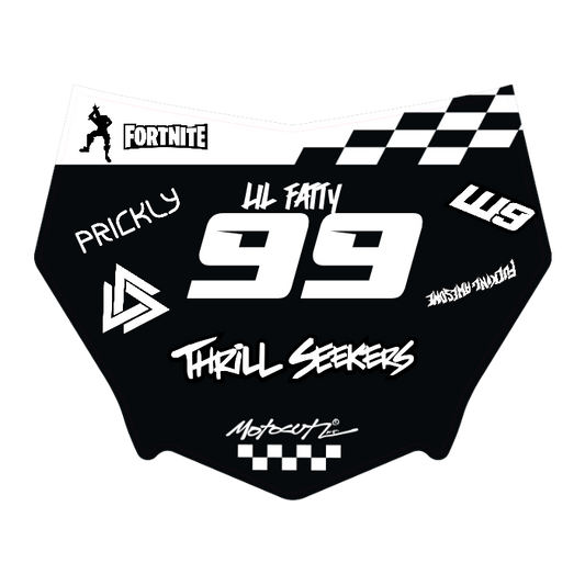 CUSTOM MOTOCUTZ FRONT PLATE DECAL