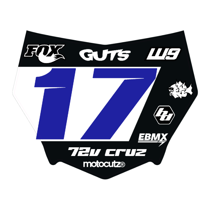CUSTOM MOTOCUTZ FRONT PLATE DECAL