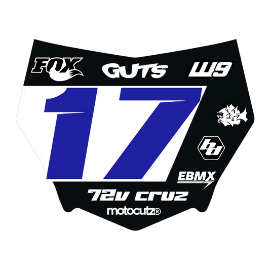 CUSTOM MOTOCUTZ FRONT PLATE DECAL