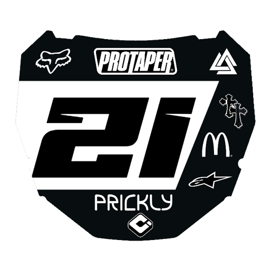 CUSTOM ODI NUMBER PLATE DECAL