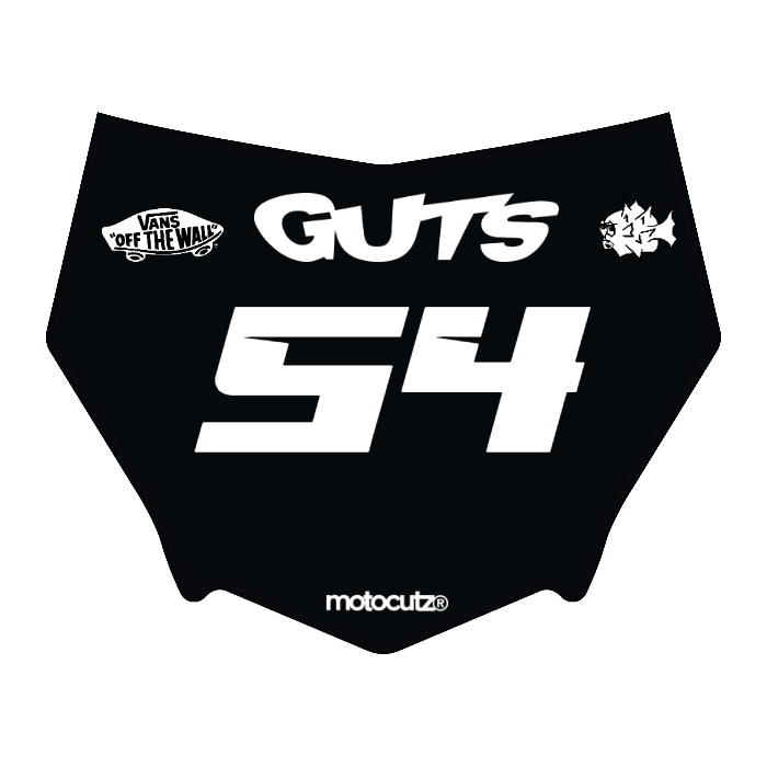 CUSTOM MOTOCUTZ FRONT PLATE DECAL