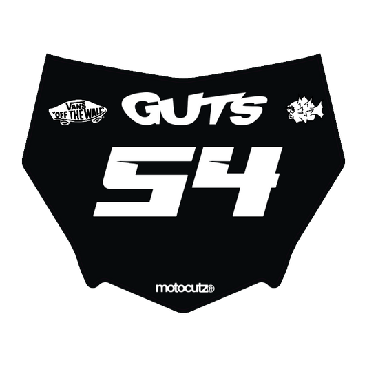CUSTOM MOTOCUTZ FRONT PLATE DECAL
