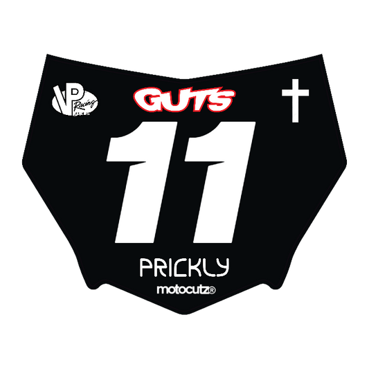 CUSTOM MOTOCUTZ FRONT PLATE DECAL
