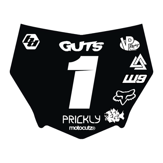 CUSTOM MOTOCUTZ FRONT PLATE DECAL