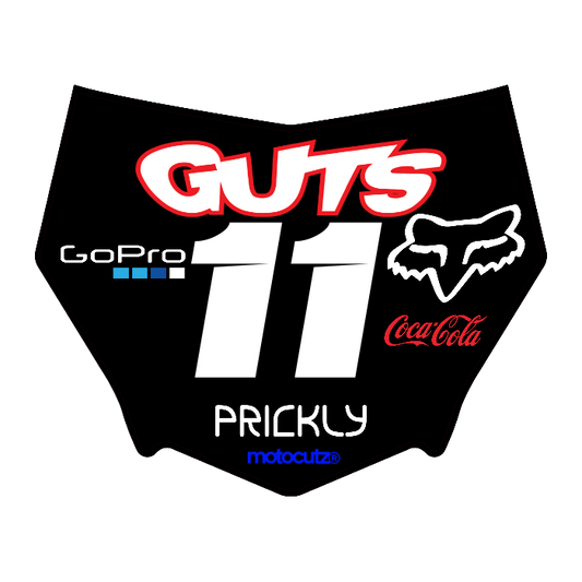 CUSTOM MOTOCUTZ FRONT PLATE DECAL