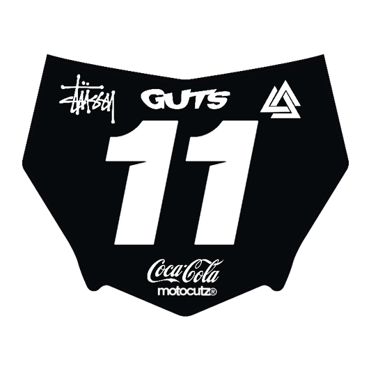 CUSTOM MOTOCUTZ FRONT PLATE DECAL