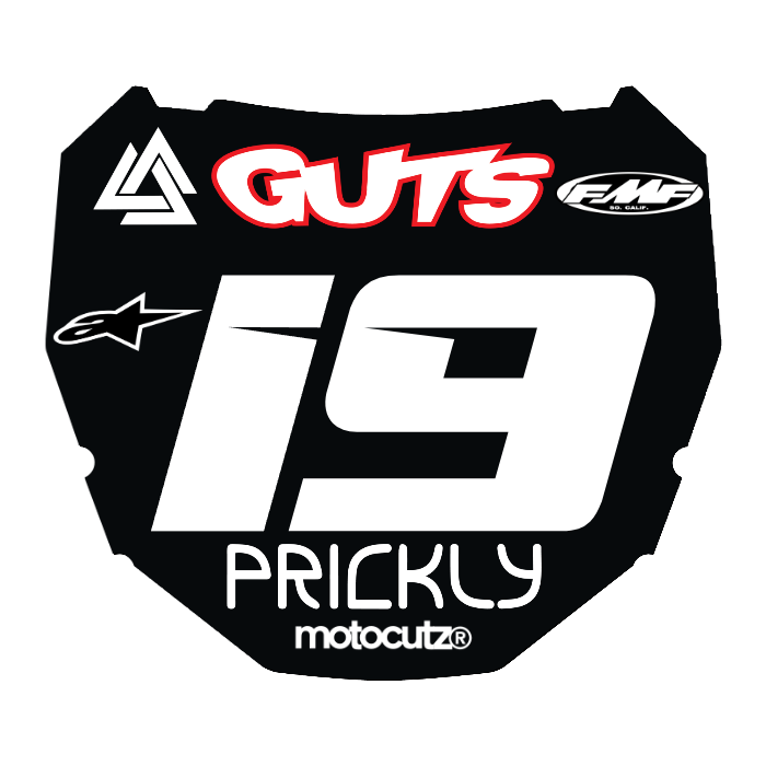 CUSTOM ODI NUMBER PLATE DECAL