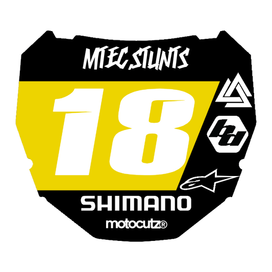 CUSTOM ODI NUMBER PLATE DECAL