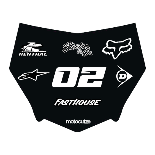 CUSTOM MOTOCUTZ FRONT PLATE DECAL