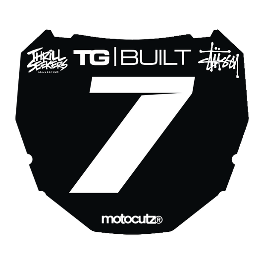 CUSTOM ODI NUMBER PLATE DECAL