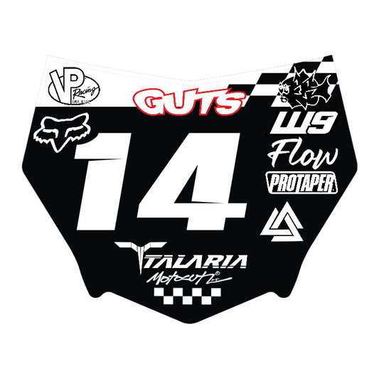 CUSTOM MOTOCUTZ FRONT PLATE DECAL