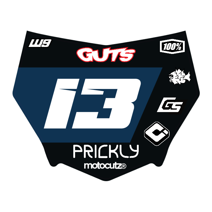 CUSTOM MOTOCUTZ FRONT PLATE DECAL