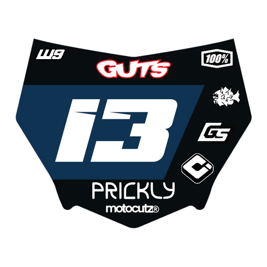 CUSTOM MOTOCUTZ FRONT PLATE DECAL