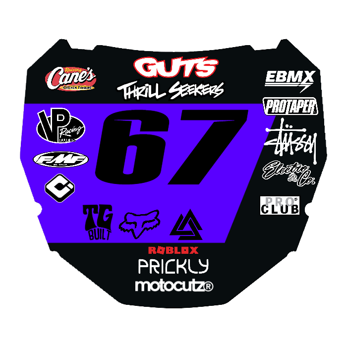 CUSTOM ODI NUMBER PLATE DECAL