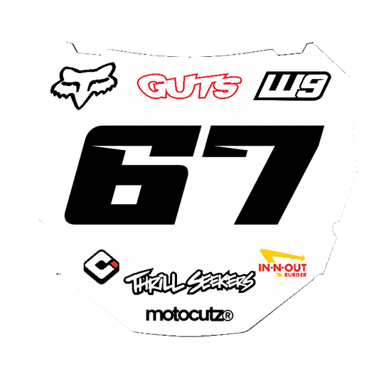 CUSTOM ODI NUMBER PLATE DECAL