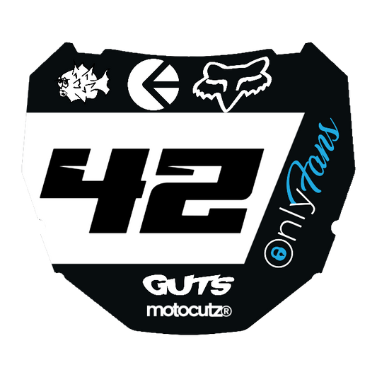 CUSTOM ODI NUMBER PLATE DECAL