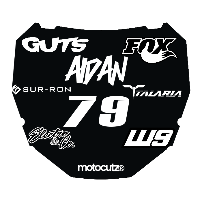CUSTOM ODI NUMBER PLATE DECAL