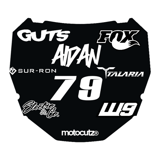 CUSTOM ODI NUMBER PLATE DECAL
