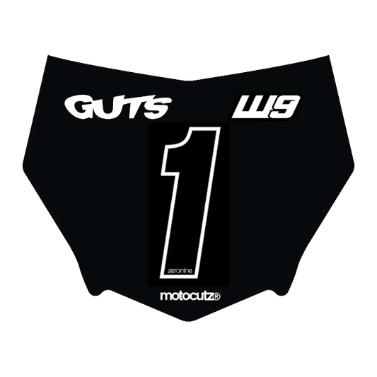 CUSTOM MOTOCUTZ FRONT PLATE DECAL
