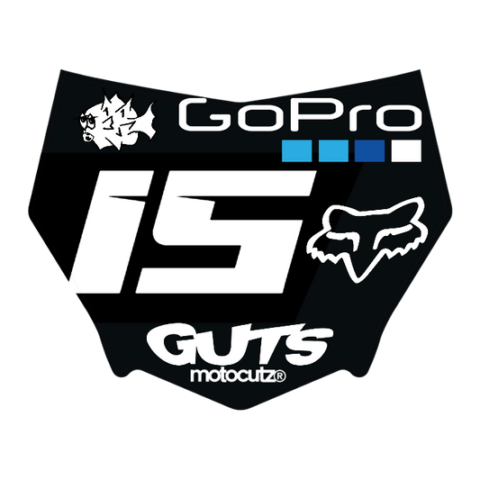 CUSTOM MOTOCUTZ FRONT PLATE DECAL