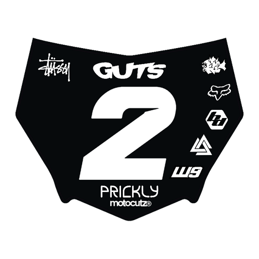 CUSTOM MOTOCUTZ FRONT PLATE DECAL