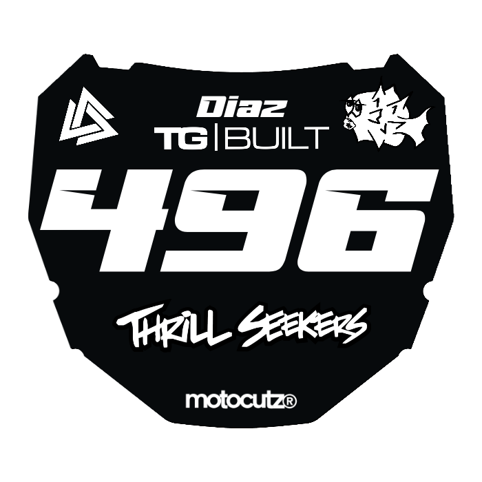 CUSTOM ODI NUMBER PLATE DECAL