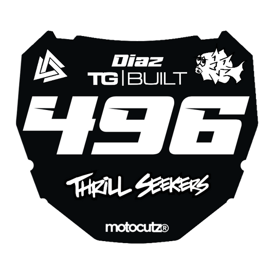 CUSTOM ODI NUMBER PLATE DECAL