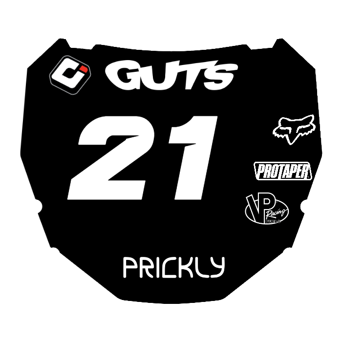 CUSTOM ODI NUMBER PLATE DECAL