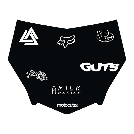 CUSTOM MOTOCUTZ FRONT PLATE DECAL